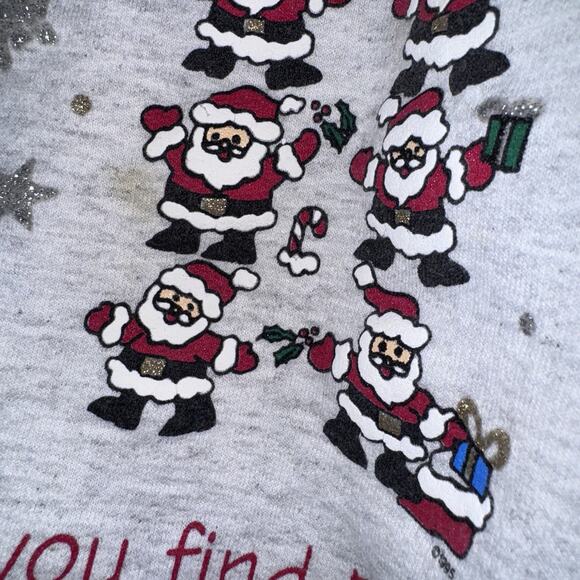 Nutcracker Christmas Tree Textured Print Crewneck Oversized Sweatshirt 24W - Picture 7 of 7